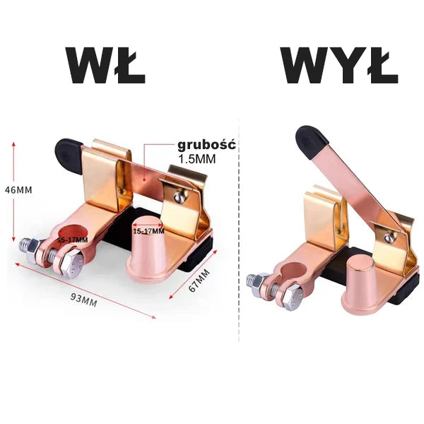 Mosiężne przełączniki obwodów⚡ Ochrona akumulatora - 🔋