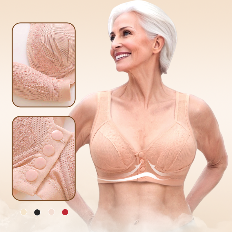 Kup 2 i otrzymaj 1 gratis💖Oddychający i przyjazny dla skóry biustonosz zapinany z przodu👙