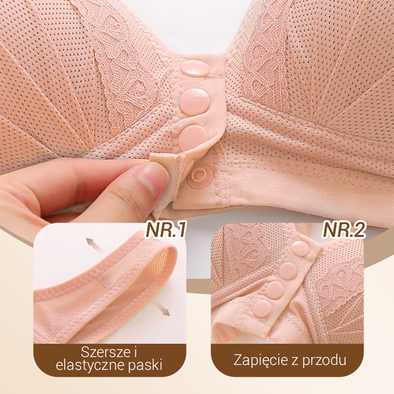 Kup 2 i otrzymaj 1 gratis💖Oddychający i przyjazny dla skóry biustonosz zapinany z przodu👙