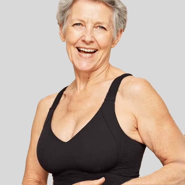 💕 Subtelny, bezszwowy biustonosz w paski z podparciem W – wygoda i styl!