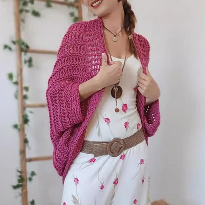 🍂 Wyprzedaż jesienna – 50% taniej! 💕🧶 Damski dzianinowy szal kokonowy 🧣