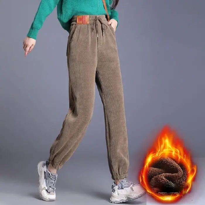 49% zniżki na nowe produkty✨-Damskie grube spodnie z kompozytową podszewką z polaru