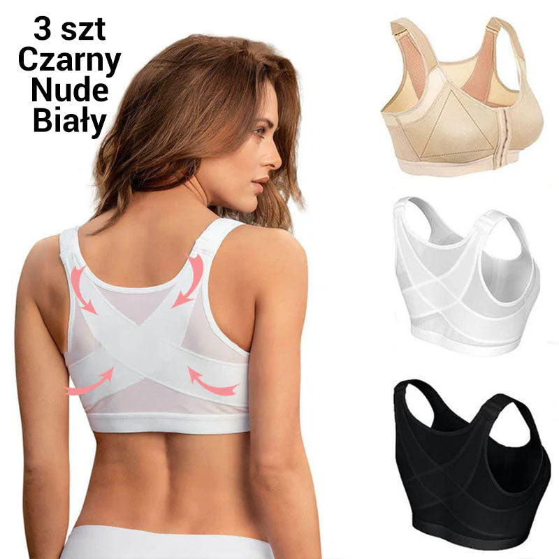 🔥👙【1 +1 gratis 】Biustonosz Bezprzewodowy z Zapięciem z Przodu dla Kobiet