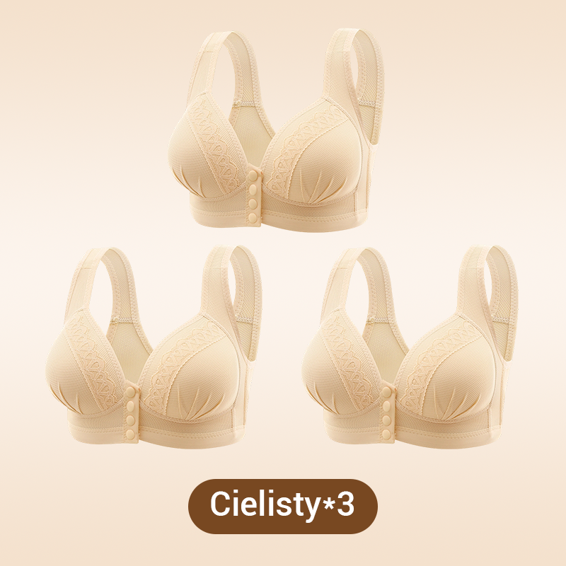 Kup 2 i otrzymaj 1 gratis💖Oddychający i przyjazny dla skóry biustonosz zapinany z przodu👙