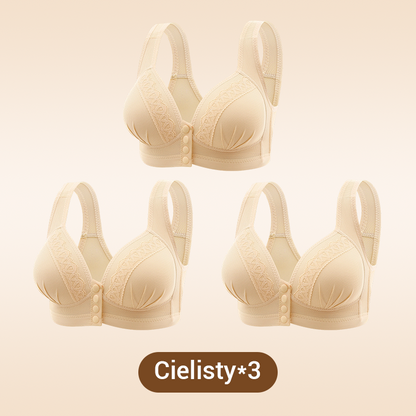 Kup 2 i otrzymaj 1 gratis💖Oddychający i przyjazny dla skóry biustonosz zapinany z przodu👙