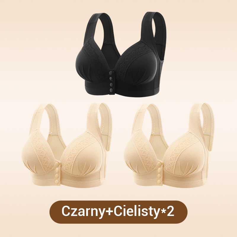 Kup 2 i otrzymaj 1 gratis💖Oddychający i przyjazny dla skóry biustonosz zapinany z przodu👙