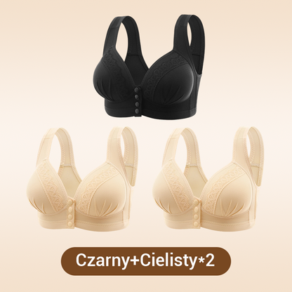 Kup 2 i otrzymaj 1 gratis💖Oddychający i przyjazny dla skóry biustonosz zapinany z przodu👙