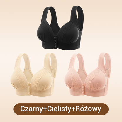 Kup 2 i otrzymaj 1 gratis💖Oddychający i przyjazny dla skóry biustonosz zapinany z przodu👙