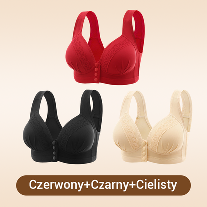 Kup 2 i otrzymaj 1 gratis💖Oddychający i przyjazny dla skóry biustonosz zapinany z przodu👙