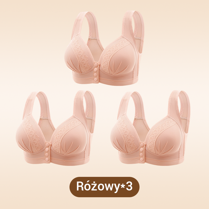 Kup 2 i otrzymaj 1 gratis💖Oddychający i przyjazny dla skóry biustonosz zapinany z przodu👙