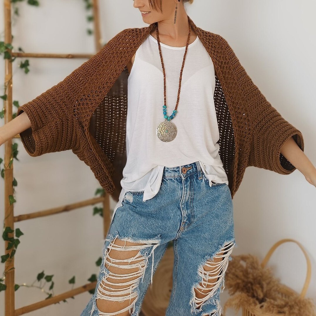 🍂 Wyprzedaż jesienna – 50% taniej! 💕🧶 Damski dzianinowy szal kokonowy 🧣