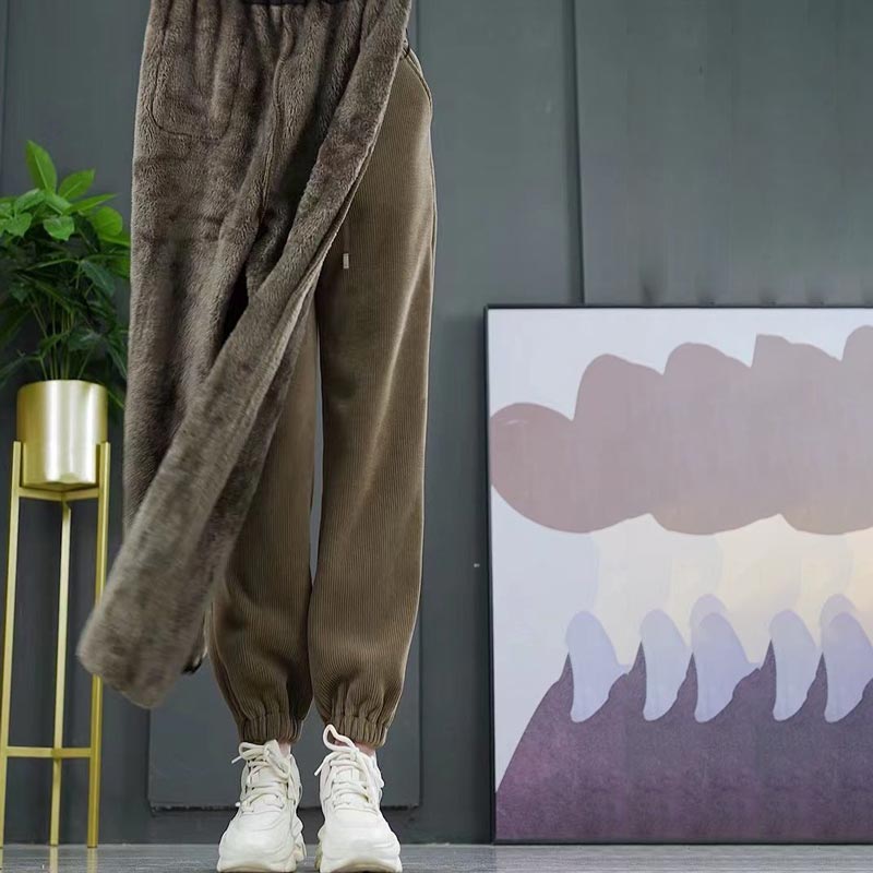 🎁Damskie ciepłe spodnie sztruksowe