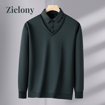 🎁 Idealny prezent dla mężczyzn – ciepła koszula w stylu dwuczęściowego garnituru