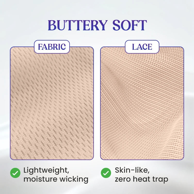 Koronkowa bezszwowa oddychająca koszulka z dekoltem w szpic