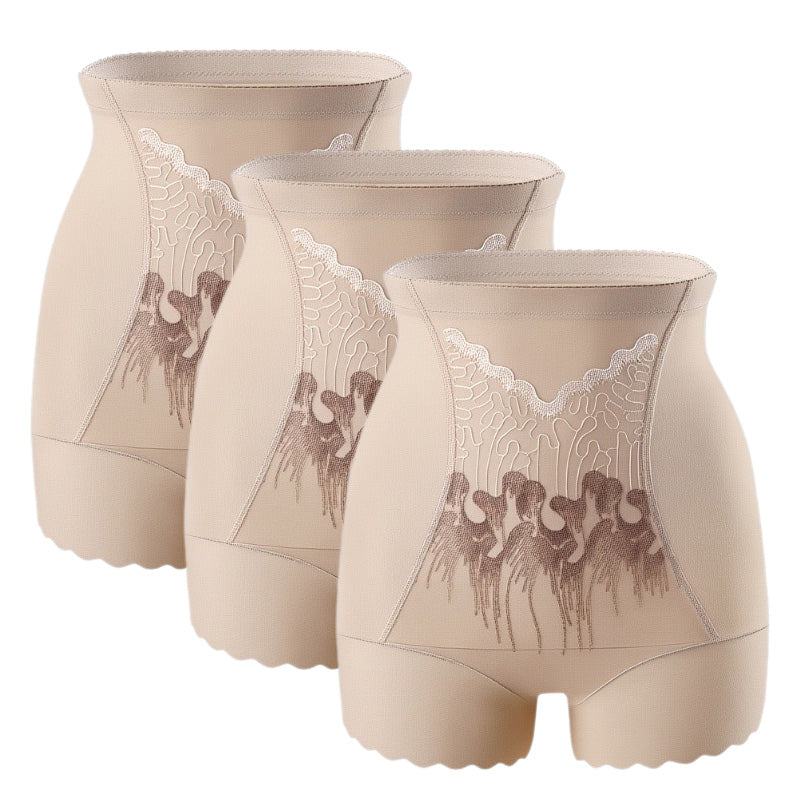 Damskie majtki modelujące brzuch i pośladki z wysokim stanem