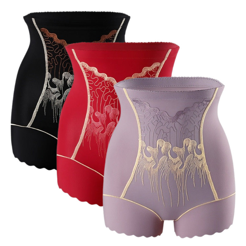 Damskie majtki modelujące brzuch i pośladki z wysokim stanem