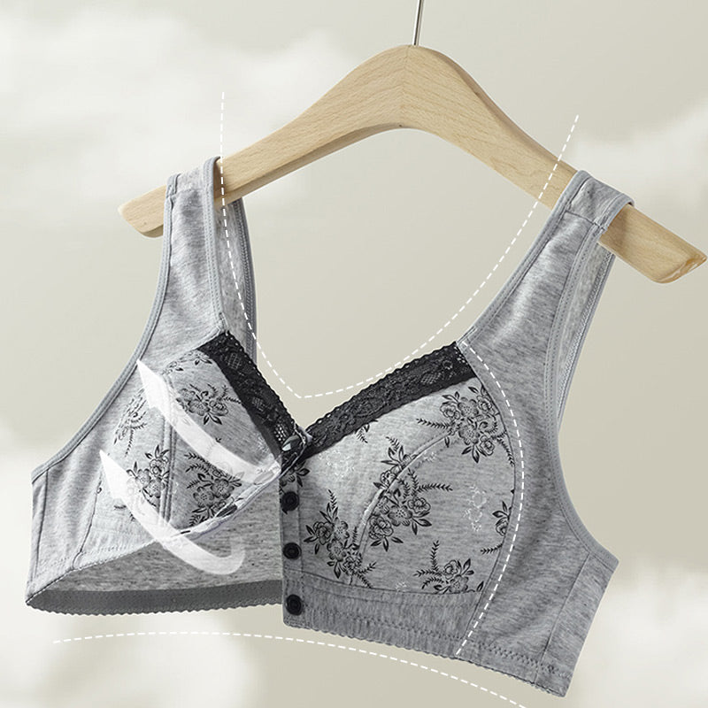 Wygodny, Oddychający Biustonosz w Dużym Rozmiarze dla Kobiet w Średnim Wieku