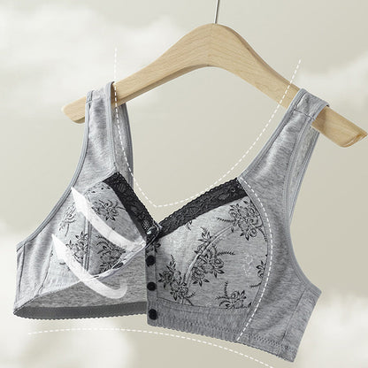 Wygodny, Oddychający Biustonosz w Dużym Rozmiarze dla Kobiet w Średnim Wieku