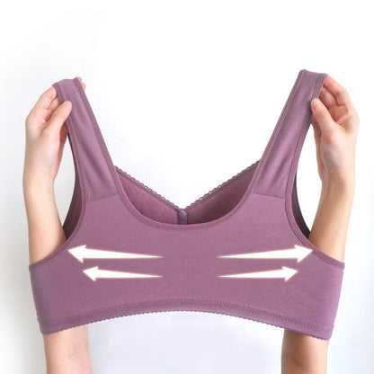 Wygodny, Oddychający Biustonosz w Dużym Rozmiarze dla Kobiet w Średnim Wieku