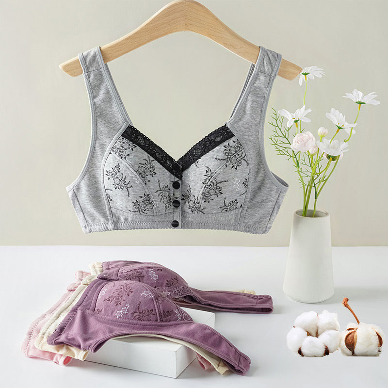 Wygodny, Oddychający Biustonosz w Dużym Rozmiarze dla Kobiet w Średnim Wieku