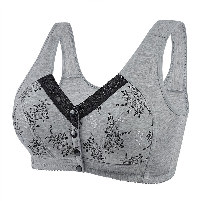 Wygodny, Oddychający Biustonosz w Dużym Rozmiarze dla Kobiet w Średnim Wieku