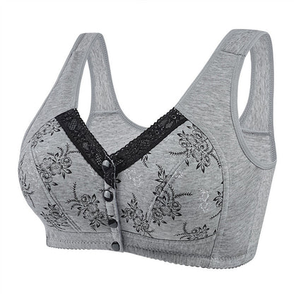 Wygodny, Oddychający Biustonosz w Dużym Rozmiarze dla Kobiet w Średnim Wieku