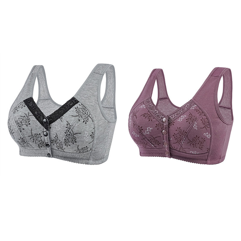 Wygodny, Oddychający Biustonosz w Dużym Rozmiarze dla Kobiet w Średnim Wieku