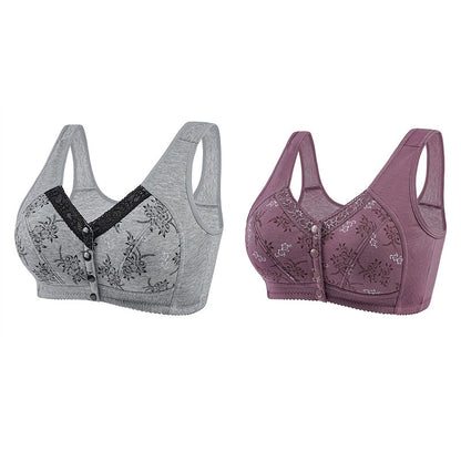 Wygodny, Oddychający Biustonosz w Dużym Rozmiarze dla Kobiet w Średnim Wieku