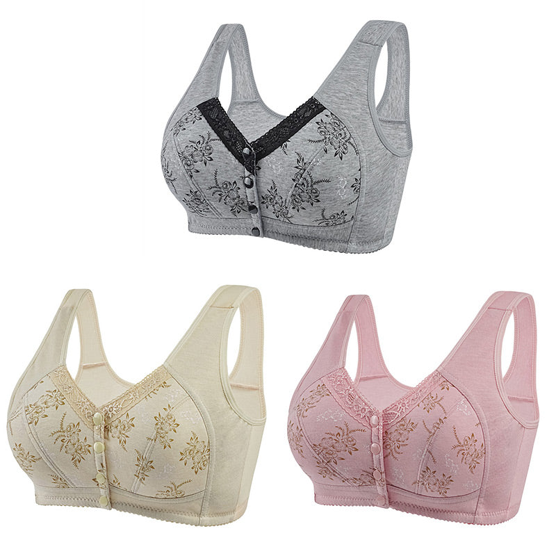 Wygodny, Oddychający Biustonosz w Dużym Rozmiarze dla Kobiet w Średnim Wieku