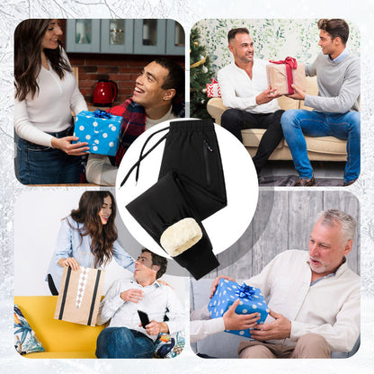 Męskie zimowe spodnie dresowe z ciepłym polarem!（M-4XL)