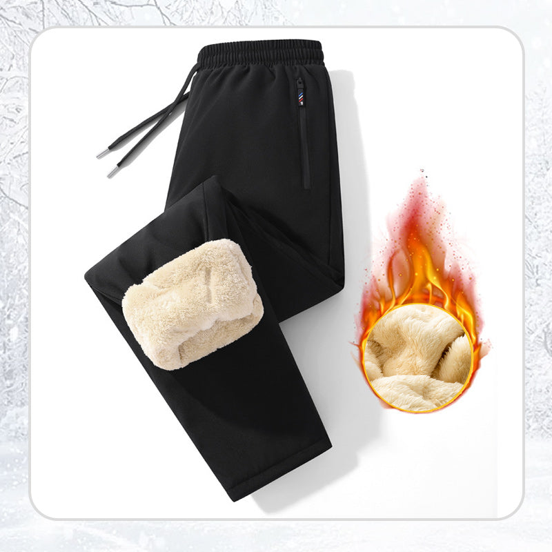 Męskie zimowe spodnie dresowe z ciepłym polarem!（M-4XL)