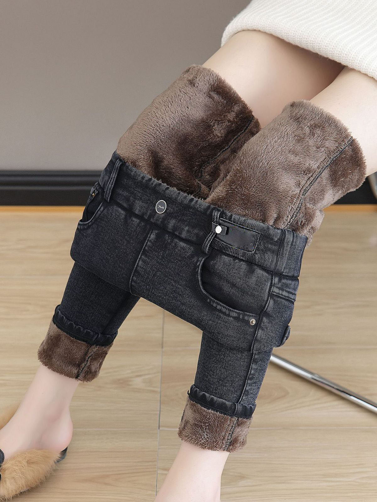 🥳Noworoczna wyprzedaż 40% zniżki✨Damskie dżinsy Skinny z wysokim stanem