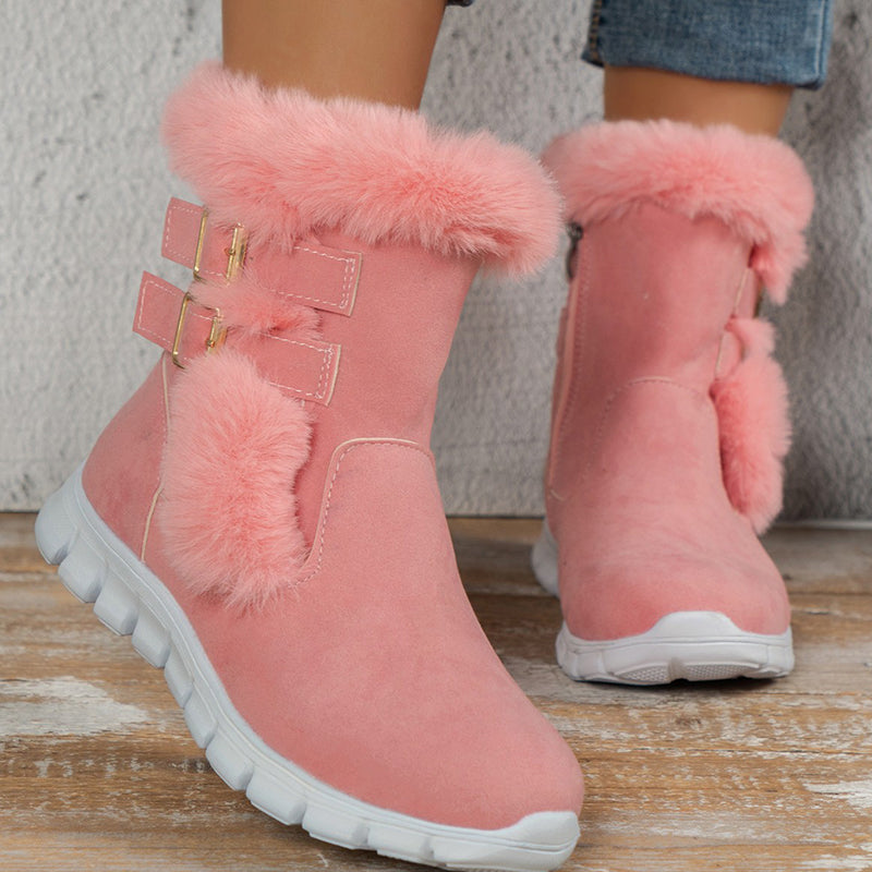 ❄️ Nowe damskie śniegowce – grube, ocieplane, z miękkim futerkiem i solidną podeszwą! 🥾🔥