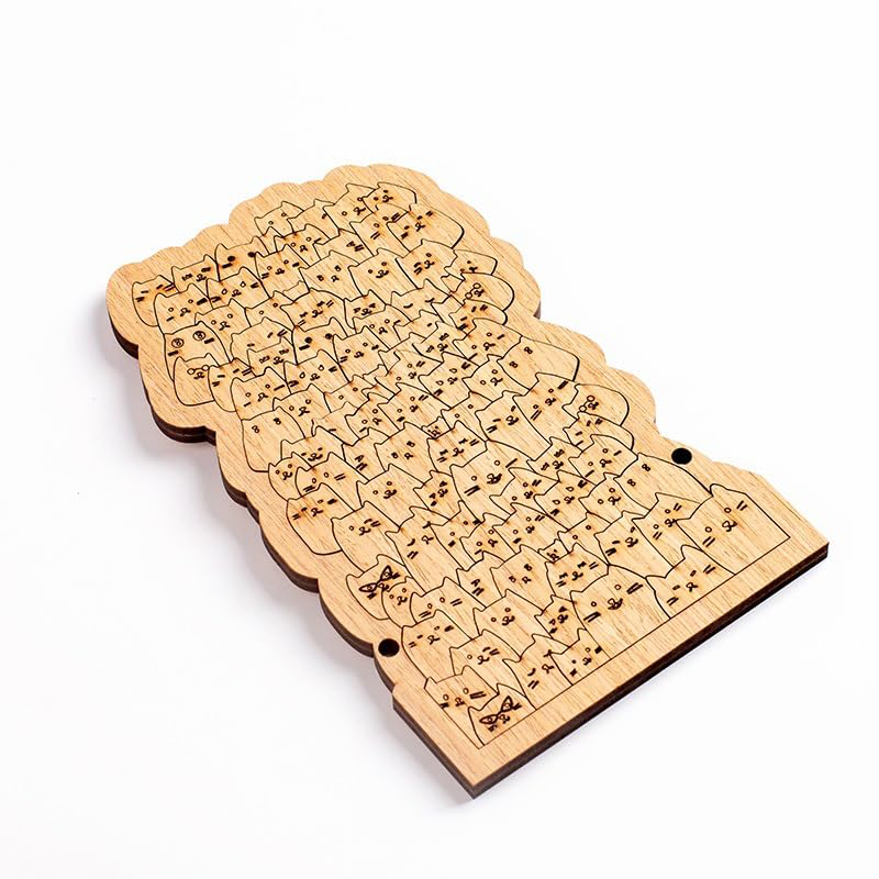 Drewniana układanka 100 kotów